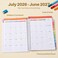 SUNEE Elementary Student Planner 20262027 Dated Academic Year Jul 2026 Jun 2027 6583 School Planner for Kids Datebooks Weekly Monthly Plan Book with BookmarkMonthly Tabs Beige Rainbow