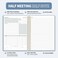 SUNEE Half Meeting Half Note 75x10 Professional Notebooks for Work 160 Pages B5 Size Project Planner Spiral Meeting AgendaMinutes Organizer for Women Men Note Taking Office Business