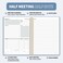 SUNEE Half Meeting Half Note 75x10 Professional Notebooks for Work 160 Pages B5 Size Project Planner Spiral Meeting AgendaMinutes Organizer for Women Men Note Taking Office Business