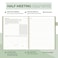 SUNEE Half Meeting Half Note 85x11 Professional Notebooks for Work 160 Pages A4 Size Project Planner Spiral Meeting Agenda Organizer for Women Men Note TakingOffice with Vegan Leather Cover