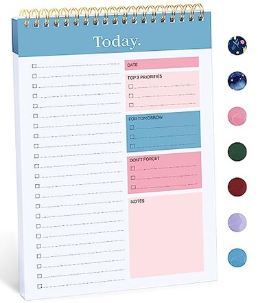 Taja To Do List Notepad To Do List Notebook for Work with 52 Sheets 98 x 65 Undated Daily Planner Perfect for Daily Tasks and Goal Setting Notepad Suitable for Office Home School Early Dawn