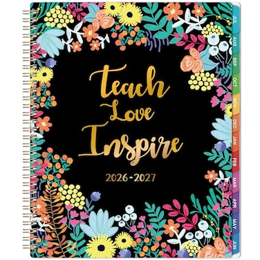 MaaIbok Teacher Planner 20262027 Academic Planner from July 2026 June 2027 85 x 11 Lesson Plan Book Weekly Monthly Lesson Calendar with Quotes
