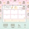 Grupo Erik To Do List Notepad Pusheen Calendar A4 Daily Weekly Planner ADHD Planner Pad 54 TearOff Sheets 90 gsm Pusheen Stationery Improve Productivity Task Planner