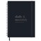 jayren Undated Daily Monthly Planner 20262027 Hourly Schedule Large 85 x 11 Daily Work Planner with Full Page Per Day To Do List Time Blocking Black Hardcover Spiral Notebook