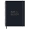 jayren Undated Daily Monthly Planner 20262027 Hourly Schedule Large 85 x 11 Daily Work Planner with Full Page Per Day To Do List Time Blocking Black Hardcover Spiral Notebook