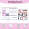 Thboxes Weekly To Do List Notepad 85x11 Weekly Desk Planner with 52 Tear Off Sheets Undated Weekly Planner Habit Tracker Productivity Organizer for Home School and Work Purple