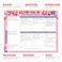 ZOTIA Weekly To Do List Notepad with 52 Undated Sheets8511 Undated Weekly Planner Notepad for Office Desk Accessories and Supplies Petal Pink