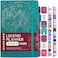 Legend Planner Daily for 3 Months Undated Monthly Weekly Daily Planner to Hit Goals Organizer Productivity Journal A5 Viridian Green