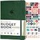 Clever Fox Budget Book 20 Simple Budgeting Planner for Beginners Financial Notebook with Money Spending Debt Bill Tracker Dark Green