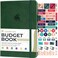 Clever Fox Budget Book 20 Simple Budgeting Planner for Beginners Financial Notebook with Money Spending Debt Bill Tracker Dark Green