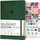 Clever Fox Budget Book 20 Simple Budgeting Planner for Beginners Financial Notebook with Money Spending Debt Bill Tracker Dark Green