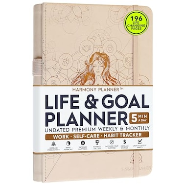 Freedom Mastery Life Goal Planner Undated Daily Weekly Monthly Organizer with Habit Tracker Time Management Tools and Productivity Journal for Personal Growth and Success