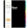 Indeme 20262027 Planner Planner 20262027 Weekly and Monthly Jul 2026 Jun 2027 8 x 10 with Tabs Thick Paper Spiral Binding Classic Black