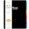 Indeme 20262027 Planner Planner 20262027 Weekly and Monthly Jul 2026 Jun 2027 8 x 10 with Tabs Thick Paper Spiral Binding Classic Black