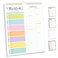 Decorably 52 Sheets Pastel Undated Magnetic Weekly Meal Planner and Grocery List Notepad with 4 Strong Magnets 85x11in SpringBound Refrigerator Mountable Easy TearOff Design