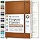 Roterunner Purpose Planner Notebook A5 58x83 Undated 2026 Daily Weekly and Monthly Productivity Goal Setting Tool for Work Home ADHD Planner for Adults Self Care Journal Tan Hardcover