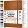 Roterunner Purpose Planner Notebook A5 58x83 Undated 2026 Daily Weekly and Monthly Productivity Goal Setting Tool for Work Home ADHD Planner for Adults Self Care Journal Tan Hardcover