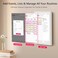 BIGASUO 156 Inch Family Digital Calendar Chore Chart Meal Planner Photo Display FHD Interactive Touchscreen with LED Reminder Wall Desk Mount Smart Electronic Planner