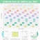 exellewis 24 x 36 Exellewis 20262027 Academic Wall Calendar July 2026 to June 2027 Folded Large Yearly Planner 12 Months 2Sided Reversible HorizontalVertical School Office Business Year Calendar