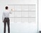 SwiftGlimpse 48 x 72 Large Jumbo Oversized Erasable Laminated Blank Annual Yearly Wall Calendar Poster 12 Months Reusable for Office Academic or Home