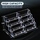 xydstay Acrylic Business Card Holder for Desk4Tier Clear Plastic Display Stand with 8 Pockets Holds 400 Cardsldeal for Office Workspace Organization