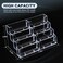 xydstay Acrylic Business Card Holder for Desk4Tier Clear Plastic Display Stand with 8 Pockets Holds 400 Cardsldeal for Office Workspace Organization