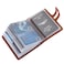 angimi RFID Blocked Leather Credit Card Holder Business Card Organizer Red 60 Card Capacity UnisexAdults