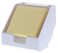 Bostitch Office Sticky Note Holder Business Card Stand Includes Pen Holders White