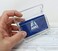 Zelica Business Card Holder with Cover Outdoor Wall Mounted Clear Acrylic Hinged 2 Pack