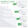 Chinco 30 Pcs Self Adhesive Pockets Bin Labels for Storage Bins Clear Pocket Label Sleeves Plastic Index Card Holder with Top Open for Organizing Bins Box DrawerMixed Sizes