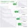 Chinco 30 Pcs Self Adhesive Pockets Bin Labels for Storage Bins Clear Pocket Label Sleeves Plastic Index Card Holder with Top Open for Organizing Bins Box DrawerMixed Sizes