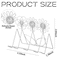 Chunful 2 Pcs Flower Business Card Holder Metal Decorative Business Card Holders for Desk Postcard Display Stand for Office Desktop