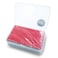 ebamaz Ebamaz 100PCS Thin Aluminum Alloy Metal Business Card Blank Plate 34 X213X0008 inch Red Blank