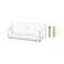 Marketing Holders Wall Mount Business Card Holder for 35 x 2 Printed Media Stickers Appointment Contact Info or Gift Cards Display Single Pocket Clear Acrylic Includes Hanging Hardware