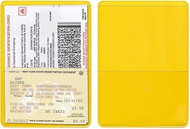 STORE SMART StoreSMART YellowBack Auto Insurance ID Card Holders 2 Pack RFS20Y2