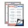 ZHIDIAN Document Sign Holder Pockets with Adhesive Back Plastic Poster Picture Notice Display Frame for WindowDoorWallCabinet 117 x 83 Inches Silver 2 Pack