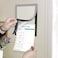 ZHIDIAN Document Sign Holder Pockets with Adhesive Back Plastic Poster Picture Notice Display Frame for WindowDoorWallCabinet 117 x 83 Inches Silver 2 Pack