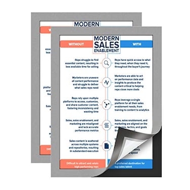 ZHIDIAN Document Sign Holder Pockets with Adhesive Back Plastic Poster Picture Notice Display Frame for WindowDoorWallCabinet 117 x 83 Inches Silver 2 Pack