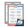 ZHIDIAN Document Sign Holder Pockets with Adhesive Back Plastic Poster Picture Notice Display Frame for WindowDoorWallCabinet 117 x 83 Inches Silver 2 Pack