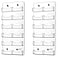 Qunclay 2 Pack 12 Pocket Acrylic Business Card Holder Wall Mount Clear Sticker Display Rack Vertical Multiple Gift Card Rack Display Stand for Home Documents Brochures Hanging Organizing Office Table
