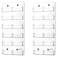 Qunclay 2 Pack 12 Pocket Acrylic Business Card Holder Wall Mount Clear Sticker Display Rack Vertical Multiple Gift Card Rack Display Stand for Home Documents Brochures Hanging Organizing Office Table