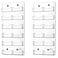 Qunclay 2 Pack 12 Pocket Acrylic Business Card Holder Wall Mount Clear Sticker Display Rack Vertical Multiple Gift Card Rack Display Stand for Home Documents Brochures Hanging Organizing Office Table