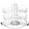 Qunclay Acrylic Rotating Business Card Holder 18 Pocket Sticker Display Organizer Multiple Spinning Clear Countertop Business Card Stand for Office