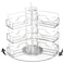 Qunclay Acrylic Rotating Business Card Holder 18 Pocket Sticker Display Organizer Multiple Spinning Clear Countertop Business Card Stand for Office