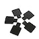 BronaGrand 5pcs Selfadhesive Leather Pen Holder with Elastic Loop for Notebooks JournalsCalendars and Planners Black