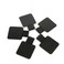 BronaGrand 5pcs Selfadhesive Leather Pen Holder with Elastic Loop for Notebooks JournalsCalendars and Planners Black