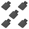yueton 5pcs SelfAdhesive Leather Pen Holder with Elastic Loop for Notebooks Journals Planners and Calendars