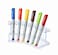 AdirOffice Vertical 6 Slot Display Stand Pack of 2 Durable Acrylic Holder for Pens Pencils Organizer for Home Office Store Use Clear