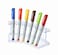 AdirOffice Vertical 6 Slot Display Stand Pack of 2 Durable Acrylic Holder for Pens Pencils Organizer for Home Office Store Use Clear
