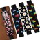 Crtiin 4 Pieces Adjustable Elastic Band Pen Holder PU Leather Pen Sleeve Pouch Pencil Holder for Planners Journals Notebooks Back to School GiftFlower